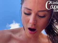 He Creampie Me At The Hotel Pool With Little Caprice