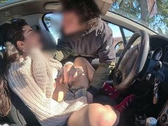 18 ans, Voiture, Doigter, Exhib, Masturbation, De plein air, Public, Chatte