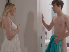 18 años, Chica, Verga grande, Rubia, Atrapados, Coño, Montar, Adolescente