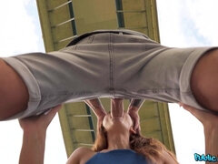 Lucianna Lucci Risks Passion with No Panties Public