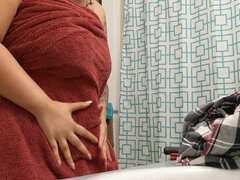 Enthousiasteling, Grote kont, Grote mammen, Huisgemaakt, Latijnse vrouw, Ondergoed, Spion