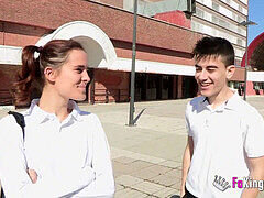 18 jaar, Sperma shot, Europees, Volledige film, Klein, Realiteit, Spaans, Tiener