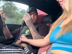 Любители, Минет, В машине, Сперма на лице, Латиноамериканки, На публике