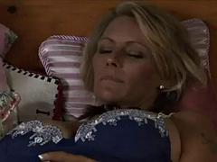 デカパイ, ブロンド, 茶髪の, ハードコア, レズビアン, なめる, 淫乱熟女, オッパイの