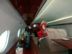 Arya Grander In Backstage From Photosession, 4 Catsuits And Fly Jet Photoshoot