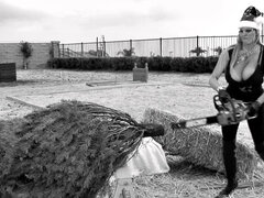 Grosse titten, Stiefel, Spermaladung, Handjob, Absätze, Riesig, Masturbation, Im freien