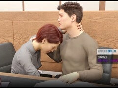 3 dimensionaal, Enthousiasteling, Kont naar mond, Grote kont, Bruinharig, Spel