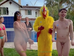 Stel, Groepseks, Hd, Latijnse vrouw, Buiten, Realiteit, Zusters, Worstelen