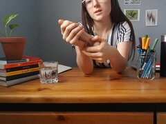 18 ans, Cul, Masturbation, Chatte, Élève, Solo, Adolescente, Nénés