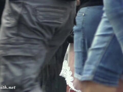 お尻, 美人, フェラチオ, チン, 女, Hd, ロシア人, スカートのぞき