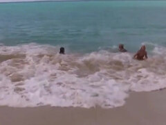 Plage, Classique, Doigter, Exhib, Naturelle, Nudiste, Chatte, Adolescente