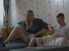 Grosser arsch, Schwanz, Handjob, Hd, Sohn, Stiefmutter, Taboo, Titten