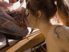 Fucktoys, A2M, and Burst Intensely Tatted Damsels Extraordinary Ass-fuck