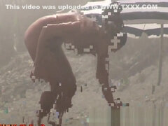 Strand, Mooi, Bruinharig, Rondborstig, Classisch, Diep in de keel, Tepels, Bekijker