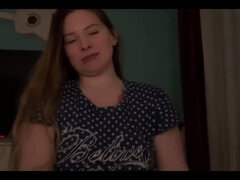 Embarrassed Amateur Couple First Home Video - Blowjob & Doggystyle with Big Ass Teen