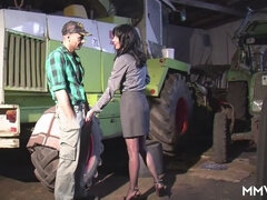 茶髪の, 手コキする, 淫乱熟女, ナイロン