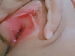 En gros plan de très près, Mignonne, Masturbation, Petite femme, Chatte, Solo, Nénés, Vierge