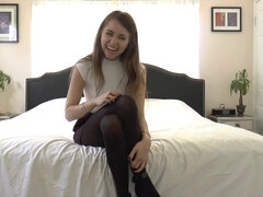 Celebridad, Masturbación, Pantaletas, Pequeña, Medias largas, Adolescente