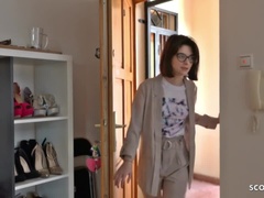 Anal, Collège université, Extrême, Lunettes, Hard, Petite femme, Adolescente, Nénés