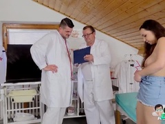 Teen Muslim Girl Zeynep Rossa Gets Fucked by Two Doctors in Gyno Chair and Made to Cum