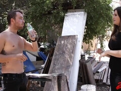 美人, ブロンド, フェラチオ, エロ熟女, 中出し, 浮気する, ストッキング, タトゥー