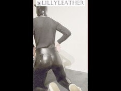 Amateur, Amarrada, Pies, Casero, Látex, Cuero, Pequeña, Juguetes