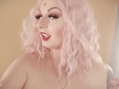 Blonde, Domination, Masturbation, Maîtresse, Naturelle, Seins naturels, Collant, Pov