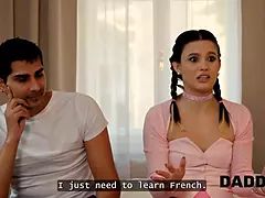 Bruinharig, Bedriegen, Daddy, Vriendin, Hd, Twee staartjes, Schreeuwen, Tieten likken