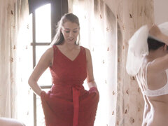 Cul, Brunette brune, Doigter, Léchez, Domestique, Seins naturels, Chatte, Mariage