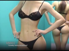 Gros cul, Grosse bite, Brunette brune, Jeux, Masturbation, Public, Rasée, Jouets