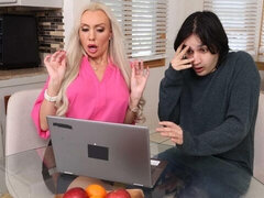 Grosser arsch, Grosser schwanz, Grosse titten, Blondine, Hundestellung, Reif, Milf, Titten