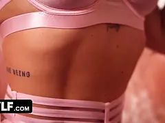 Füsse, Frau, Hd, Masturbation, Milf, Orgasmus, Arsch lecken, Tanga