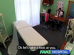 Lucky patient gets a hot and heavy treatment from his horny doctor in fake hospital roleplay