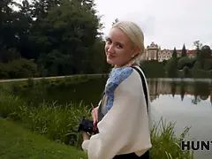 Enthousiasteling, Mooi, Blond, Natuurlijke tieten, Twee staartjes, Gezichtspunt, Schreeuwen, Geschoren