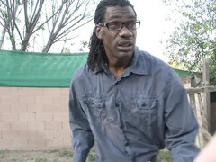 アフリカ人, お尻, デカ尻, 黒人, 巨大, 異人種間, 赤毛, オッパイの