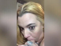 Amateur, Blonde, Sucer une bite, Éjaculer dans la bouche, Tir de sperme, Branlette thaïlandaise, Hd, Pov