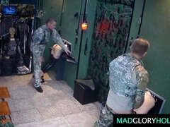 軍人, ボンデージ, チェコ, フェティッシュ, のぞき穴, グループ, ゴム, 現実