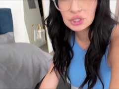 Amateur, Gros seins, Attrapée, Femelle, Lunettes, Hd, Fille latino, Pov