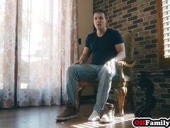 Creepy teenage Scarlet Skies fucks stepbro