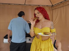 Arschlecken, Grosse titten, Betrug, Aufs gesicht abspritzen, Absätze, Im freien, Rotschopf, Dürr