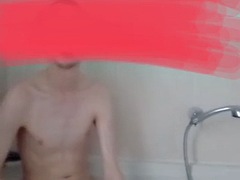 Grosser schwanz, Britisch, Schwul, Masturbation, Öffentlich, Dusche, Solo, Jungendliche (18+)