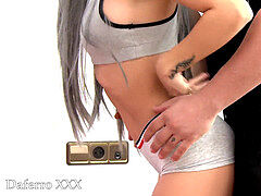 Grosser schwanz, Blasen, Paar, Latina, Socken, Elasthan, Sport, Jungendliche (18+)