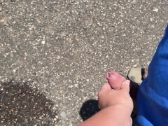 Playa, Pareja, Polla, Al aire libre, Orinar, Público, Tímido, Voyeur