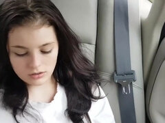 Coche, Universitaria, Corrida, Orgasmo, Pov, Adolescente