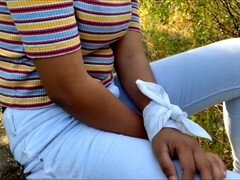 Universidad, Japonés, Mamá, Al aire libre, Pequeña, Medias largas, Adolescente, Tetas