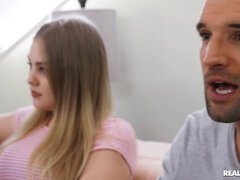 Amerikanisch, Blasen, Geschnappt, Betrug, Aufs gesicht abspritzen, Lecken, Orgasmus, Muschi