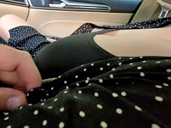 I Picked Up Stranger and Let Him Touch my Big Boobs in the Car before He Fucked Me