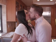 アナル, 舐める尻, デカチン, フェラチオ, 茶髪の, バック, Hd, キス