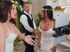 Savanah Storm and Brandy Salazar's long hair action by Brazzers Exxtra