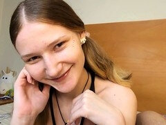 Sucer une bite, Éjaculation interne, Faciale, Orgasme, Petite femme, Russe, Suçant, Pute